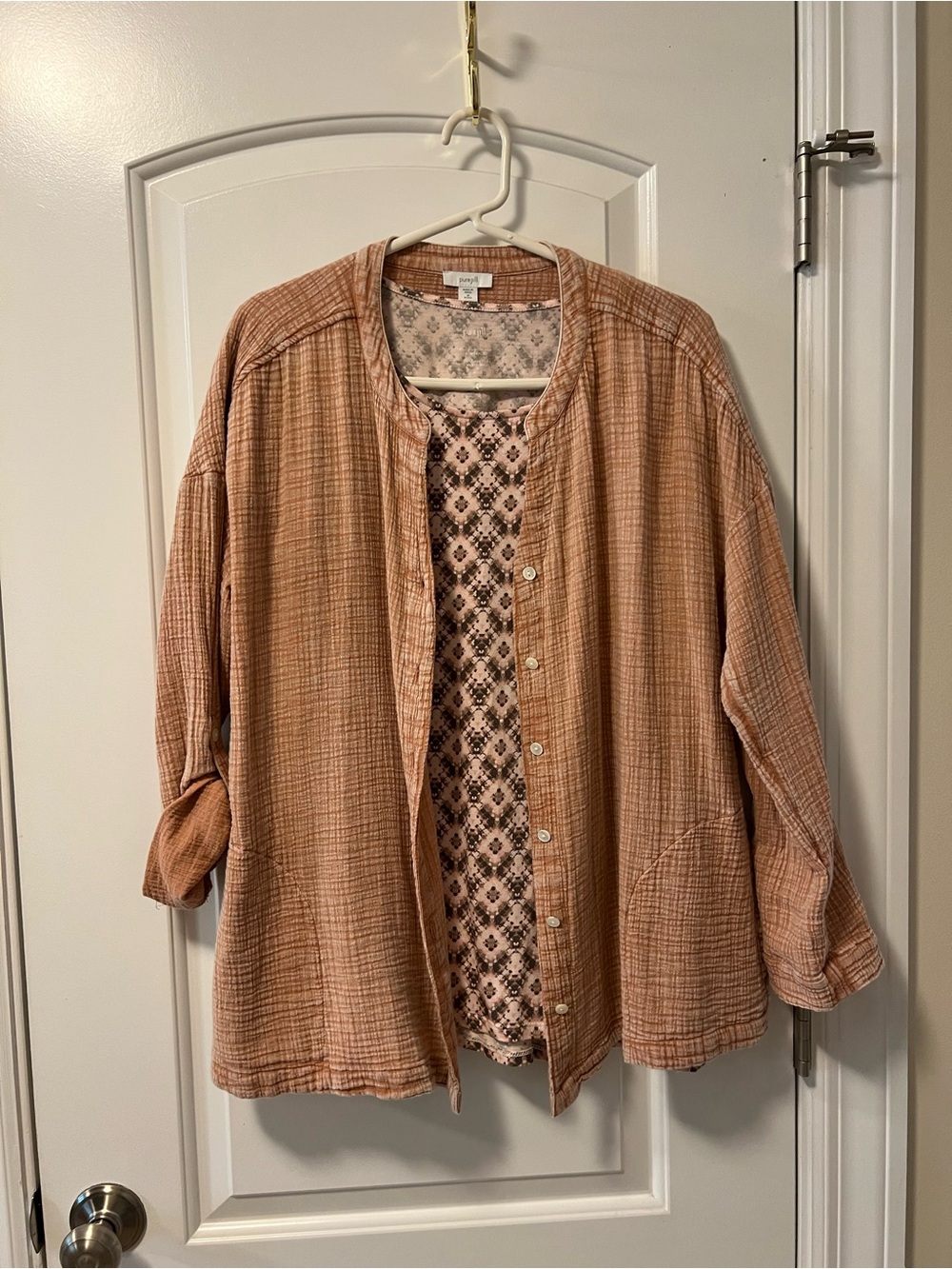 J. Jill Button-Front Casual Jacket and t-shirt